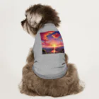 ikeikeikedaの街を照らす夕陽（景色シリーズ） Dog T-shirt