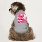 pinkgalmermaidのピンク　マーメイド　サーフィン Dog T-shirt