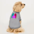 うにぽっぷこーんのカラフルさぼてん Dog T-shirt