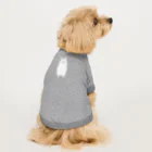 ゆいたっく／犬イラストのスピッツ(おすわり) ドッグTシャツ