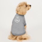 onehappinessのゴールデンレトリバー　crown heart　onehappiness　white Dog T-shirt