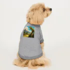 和彩-Wairoriのアニメ調　ティラノサウルス Dog T-shirt