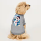 仮想の妖精たち: AI美少女の魅力のデジタル夢幻アートシリーズ Dog T-shirt