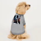 ZZRR12の炎舞う白キツネの歌声 Dog T-shirt