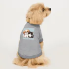 ワンコとにゃんちゃんズのシーズーと白黒にゃんこ Dog T-shirt