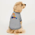  SATOHIROショップのヨットビーチ・サマーパーム Dog T-shirt