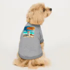 猫と紡ぐ物語の南国の海で一時のバカンスを楽しむ Dog T-shirt