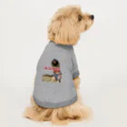 毛玉のおうちチャリティーグッズ販売suzuri部のI'M SCARED. Dog T-shirt