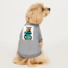 NaturalCanvasのlive long with a healthy diet! Dog T-shirt