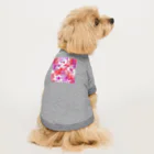 オンラインショップイエローリーフのハート　赤　ピンク　紫　可愛い Dog T-shirt