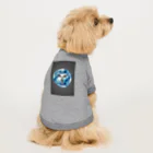 Piercemotion の家紋シリーズ-丸に九枚笹- Dog T-shirt