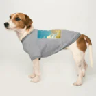 AQUAMETAVERSEのそよ風の中にいる女性　なでしこ1478 Dog T-shirt