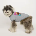 AQUAMETAVERSEのサングラスをかけた、かわいい犬 Marsa 106 Dog T-shirt