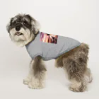 AQUAMETAVERSEのサングラスをかけた、かわいい犬 Marsa 106 Dog T-shirt