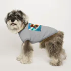 ショウショップの犬サーフィン ドッグTシャツ