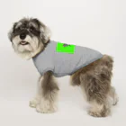 ギョージャガーリックのデザインのlight green Dog T-shirt