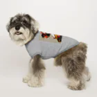 AQUAMETAVERSEの綺麗な髪飾りとうなじ　BLUE PLUM  691 Dog T-shirt