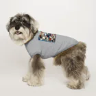 Yuki-ingの多様なチェック柄 Dog T-shirt