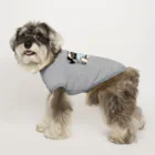 犬グッズの店しえるぶるーのハンドメイドマスクをつけたパグ Dog T-shirt