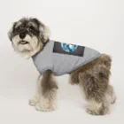 Piercemotion の家紋シリーズ-丸に九枚笹- Dog T-shirt