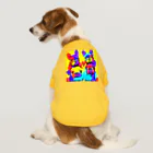 TakashiSのVivid Quartet of French Bulldogs Dog T-shirt