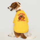 メシテロタイプ（飯テロTシャツブランド）の禁・ハンバーガーと揚げ物の欲張りセット Dog T-shirt