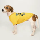 たっちからぁショップのなでなで野菜モノトーン Dog T-shirt