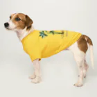 Nursery Rhymes  【アンティークデザインショップ】のクリスマスローズ - アサギフユボタン Dog T-shirt