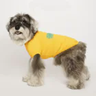 EWALUのEWALUロゴ Dog T-shirt