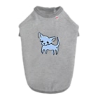 akane_art（茜音工房）のゆるチワワ（ブルー） Dog T-shirt