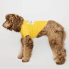 merciro maltese dogのマルチーズ子犬の上目遣い ドッグTシャツ
