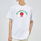 Illustrator Moca&Ram shopのいちごのお姫さまStrawberry BeBe🍓ストロベリーべべ Dry T-Shirt