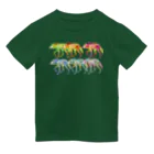 どうぶつのホネ、ときどきキョウリュウ。の６ひきのタテガミオオカミ Dry T-Shirt