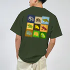 いきものや のの(本館)の【バックプリント】カエルの集い Dry T-Shirt