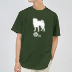 bow and arrow のパグ犬 ドライTシャツ