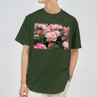 紫ノエルのピンクの薔薇② ドライTシャツ