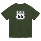 アロハスタイルハワイのU.S. Route 66  ルート66　ブラック ドライTシャツ