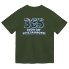 “すずめのおみせ” SUZURI店のEVERYDAY LOVE SPARROWS! ドライTシャツ