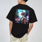 𝔔𝔘𝔒ℜℑ𝔄のCyberpunk giraffe ドライTシャツ