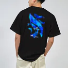 まつおるかグッズの星空ぽいクジラたち ドライTシャツ