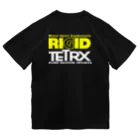 リジット・モータースポーツのRIGID黄-TETRX白 ドライTシャツ