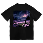 おかづあいのねこちゅうしんの暁月夜のハチワレ猫 Dry T-Shirt