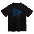 knockin-bluesのPIN３種猫(青) ドライTシャツ