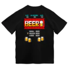 Siderunの館 B2の【バックプリント】レトロゲーム風なビール ドライTシャツ