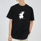 くろねこのSamyrai (白) Dry T-Shirt