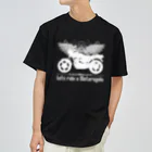 バイクは楽しいのバイクに乗ろうぜ！2（白シルエットVer） Dry T-Shirt