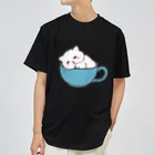 ふわにゃんshopのすやすや(ブラック) ドライTシャツ