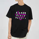 ピンポンホンポのI LOVE Table Tennis ドライTシャツ