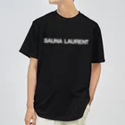 TOKYO LOGOSHOP 東京ロゴショップのSAUNA LAURENT-サウナローラン-白ロゴ ドライTシャツ