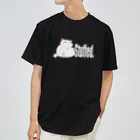 TMJ worksのぐうたら白猫。stuffed. ドライTシャツ